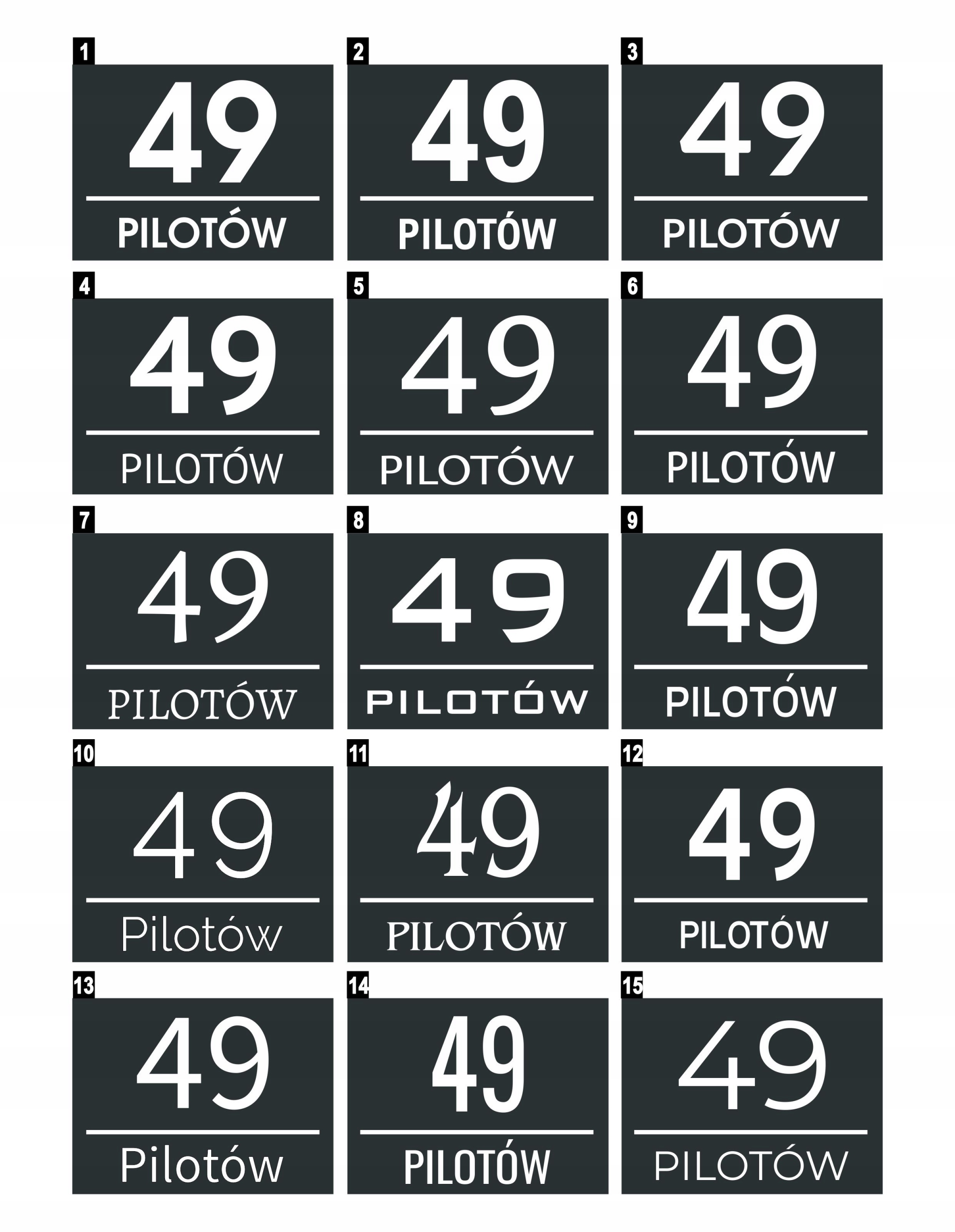 Tabliczka adresowa z numerem domu antracyt Szerokość produktu 30 cm
