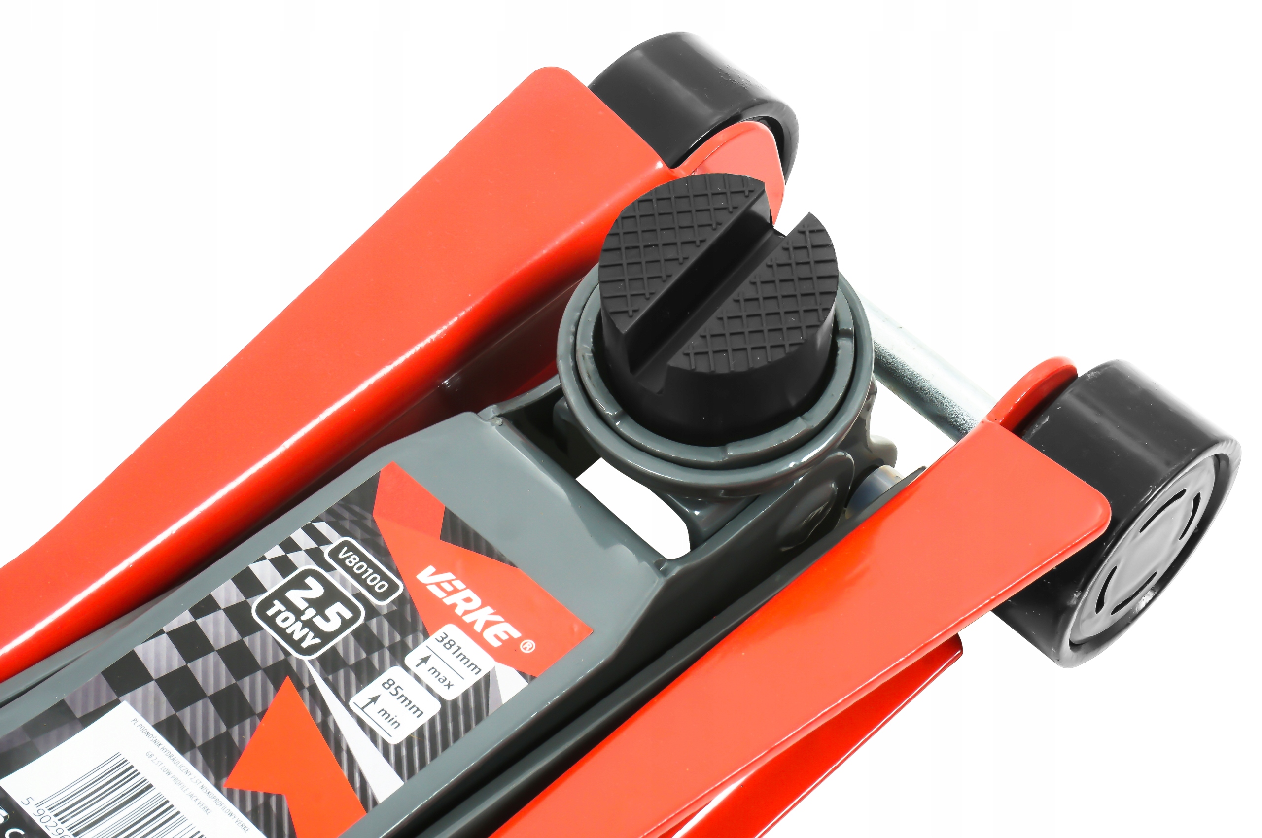 PODNOŚNIK SAMOCHODOWY LEWAREK NISKOPROFILOWY NISKI ŻABA 2,5T + NADSTAWKA Minimalna wysokość podnoszenia 85 mm