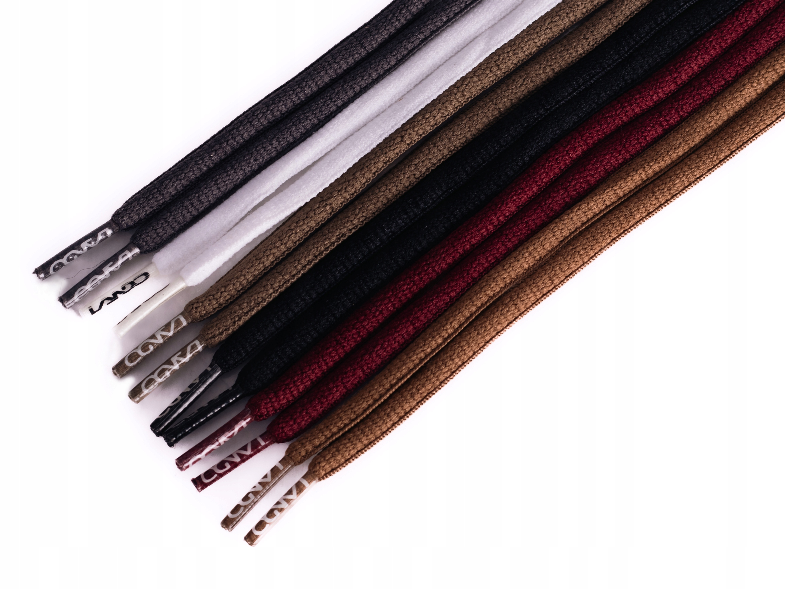 LANDO SZNURÓWKI SZNUROWADŁA OWALNE 160 cm BIAŁE Marka inna