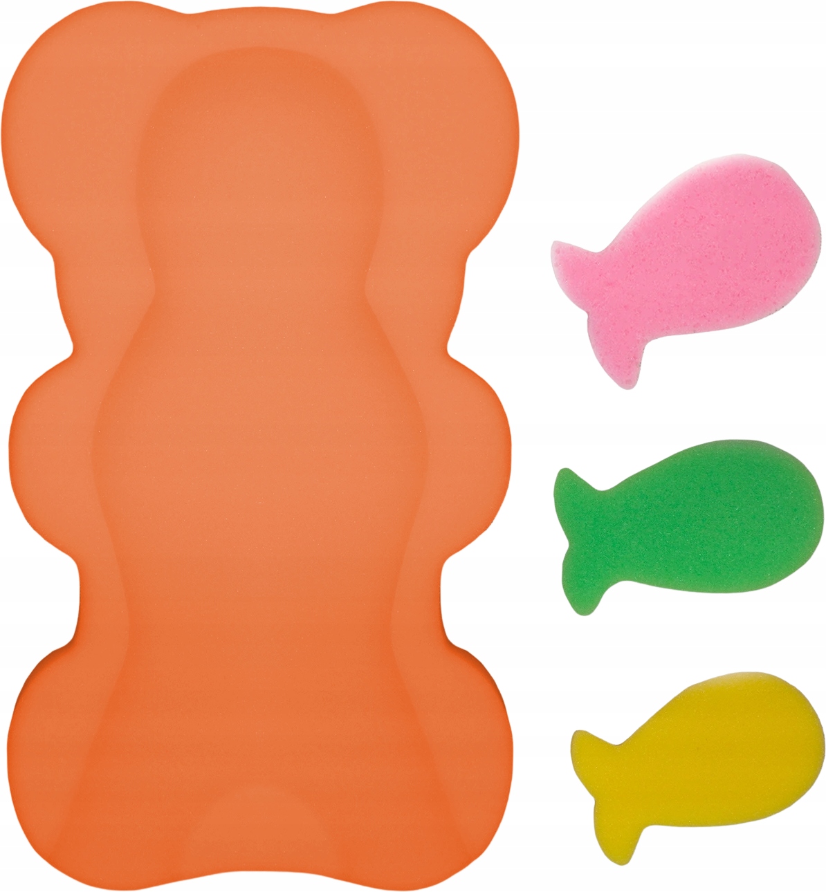 MATERACYK DO KĄPIELI GĄBKA MATA DO WANNY + 3 GĄBKI