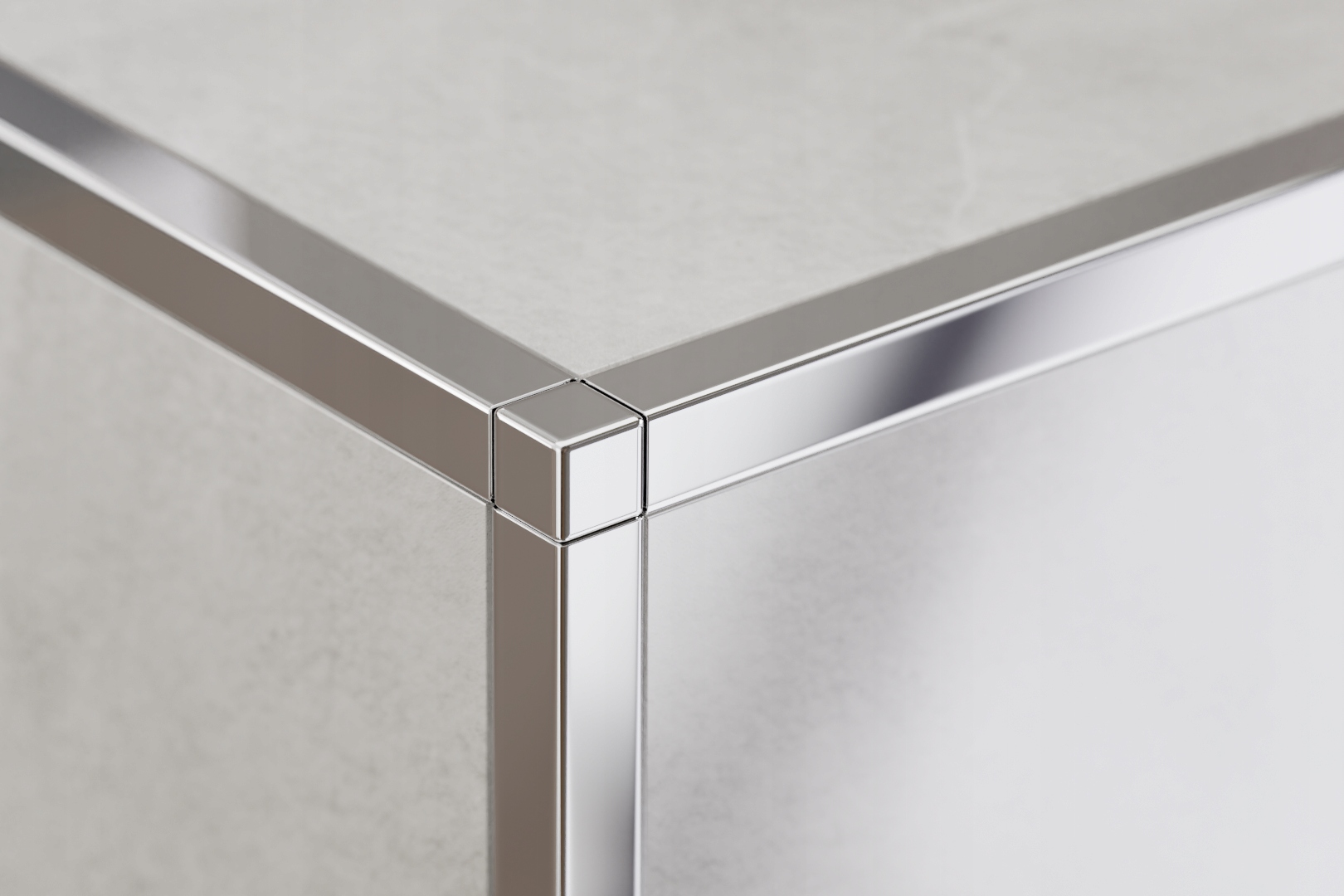 KOSTKA NAROŻNA DO PROFILI 12,5 mm SREBRNA POŁYSK Wykończenie błyszczące