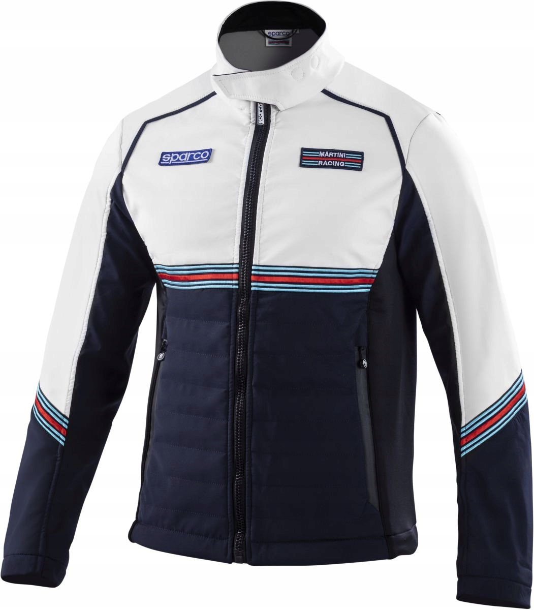 Softshell Sparco Martini Racing bielo-granátový veľ XXL