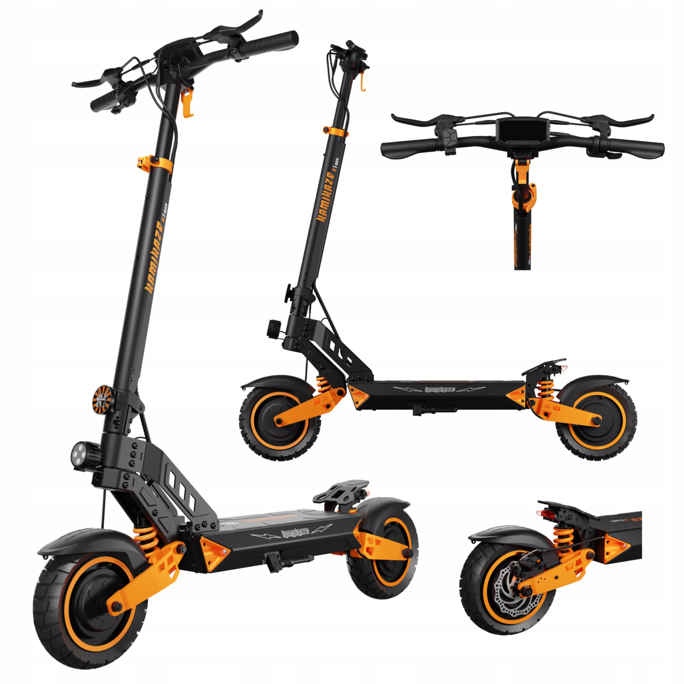 Kamikaze K1 Max Skládací elektrické vozidlo 2x1000 W 50 km/h 80 km Dosah 52 V
