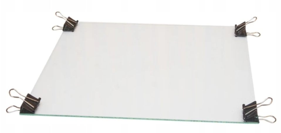 

Szkło Szyba Heatbed Stół 220x220x4mm Anet Klipy