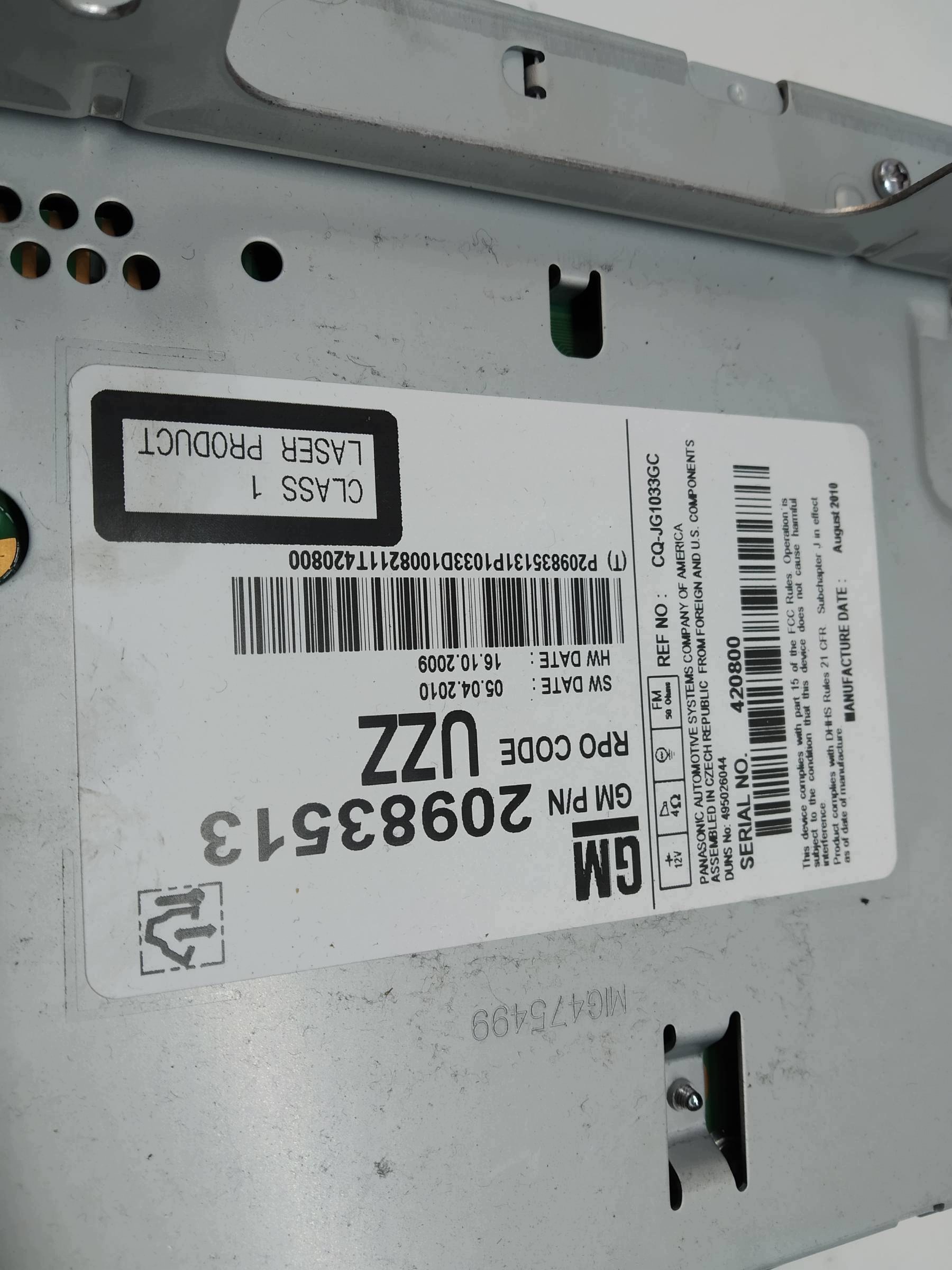 RADIO 20983513 Opel Meriva II (2010- ) B