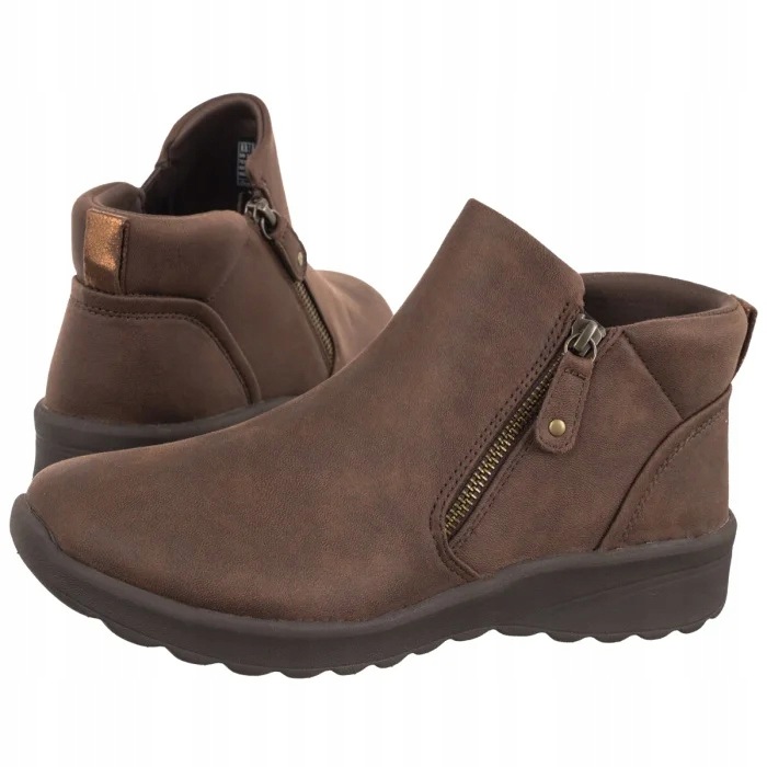 Boty Kotníkové Boty Skechers Lovely Vibe Fall In Bloom Chocolate 158952 Hnědé