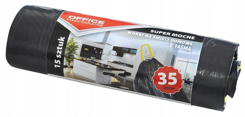 

Worek Worki Na Śmieci Z Taśmą 35L Office Products