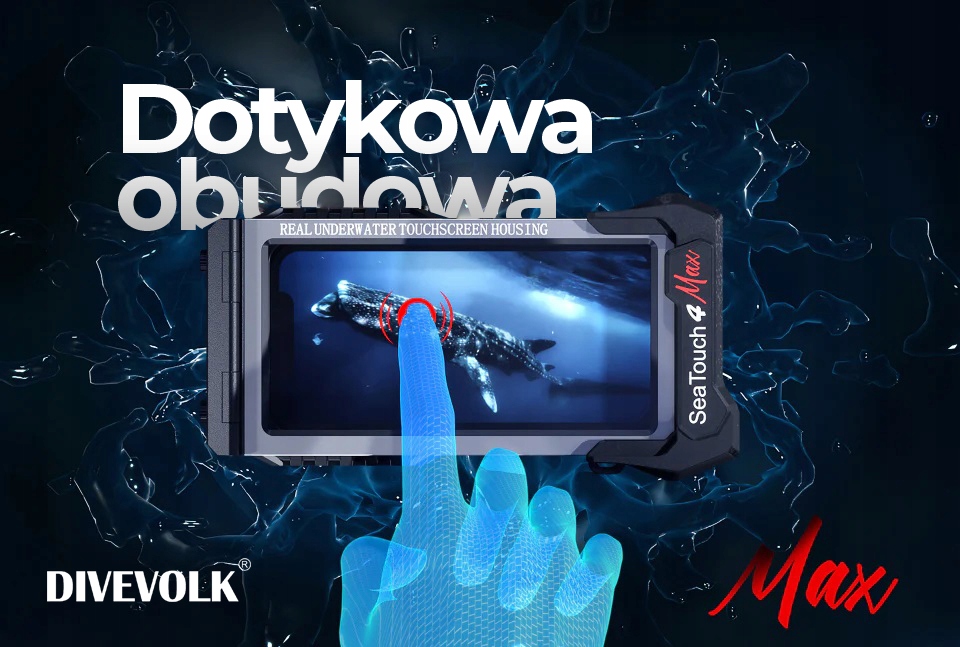 OBUDOWA PODWODNA DO TELEFONU DIVEVOLK SEATOUCH 4 MAX - NIEBIESKA Marka Inna