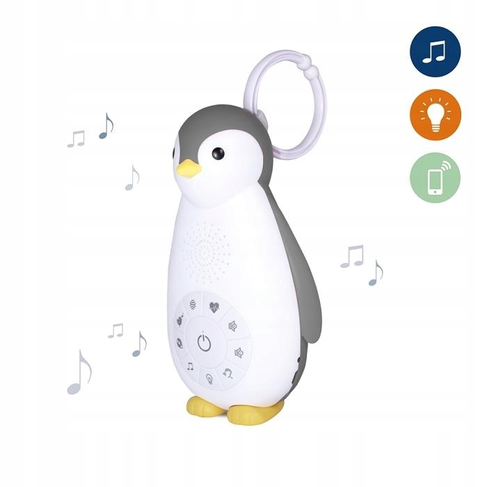 Zazu ZOE Usypianka Bluetooth Pingwin Grey Rodzaj pozytywki