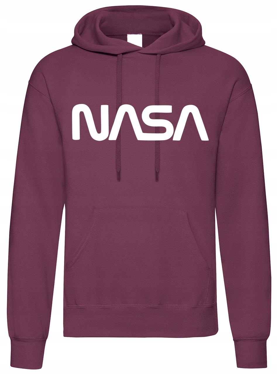 

Nasa bluza męska z kapturem S-xl bordowa