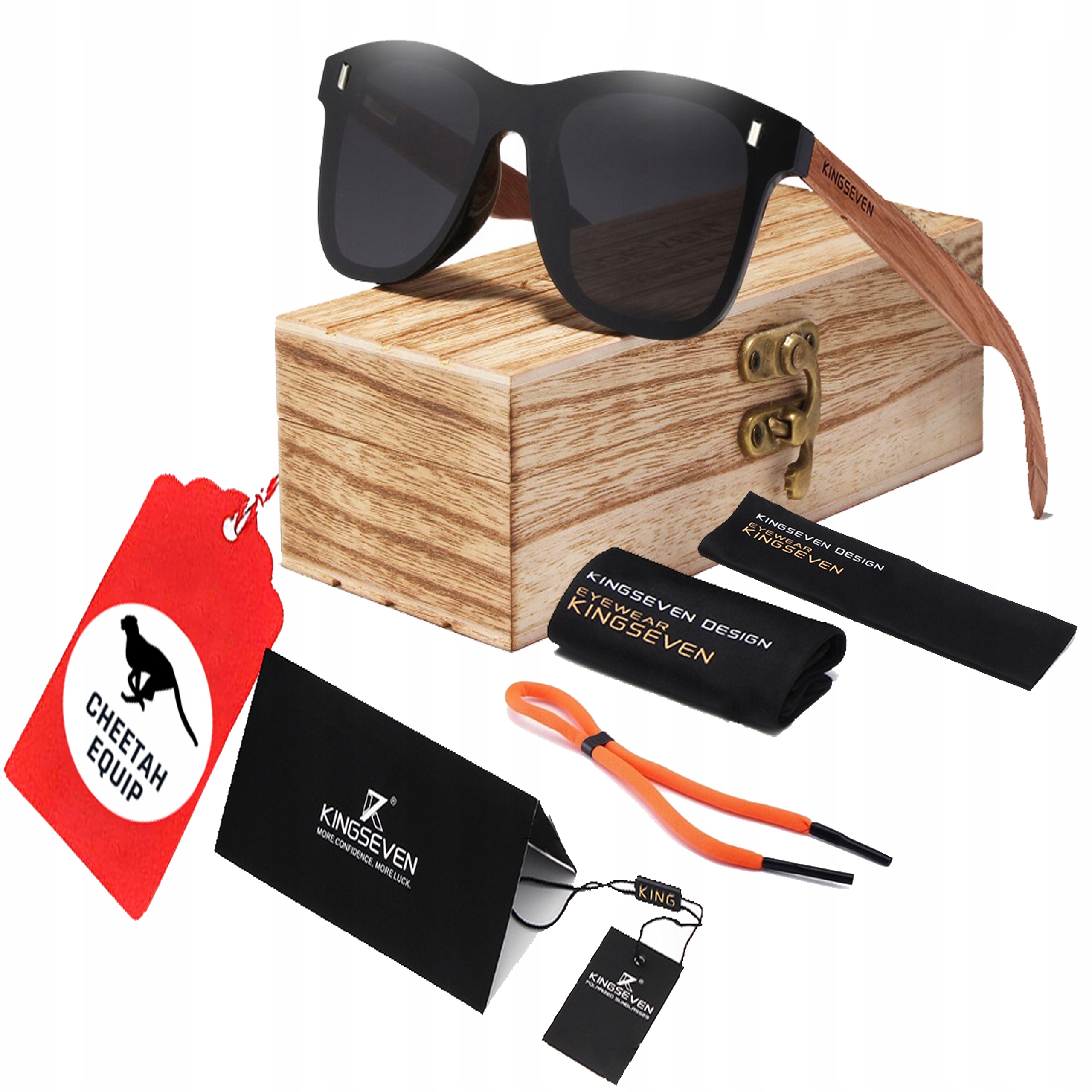 

Okulary Drewniane Polaryzacja Kingseven UV400 Ban