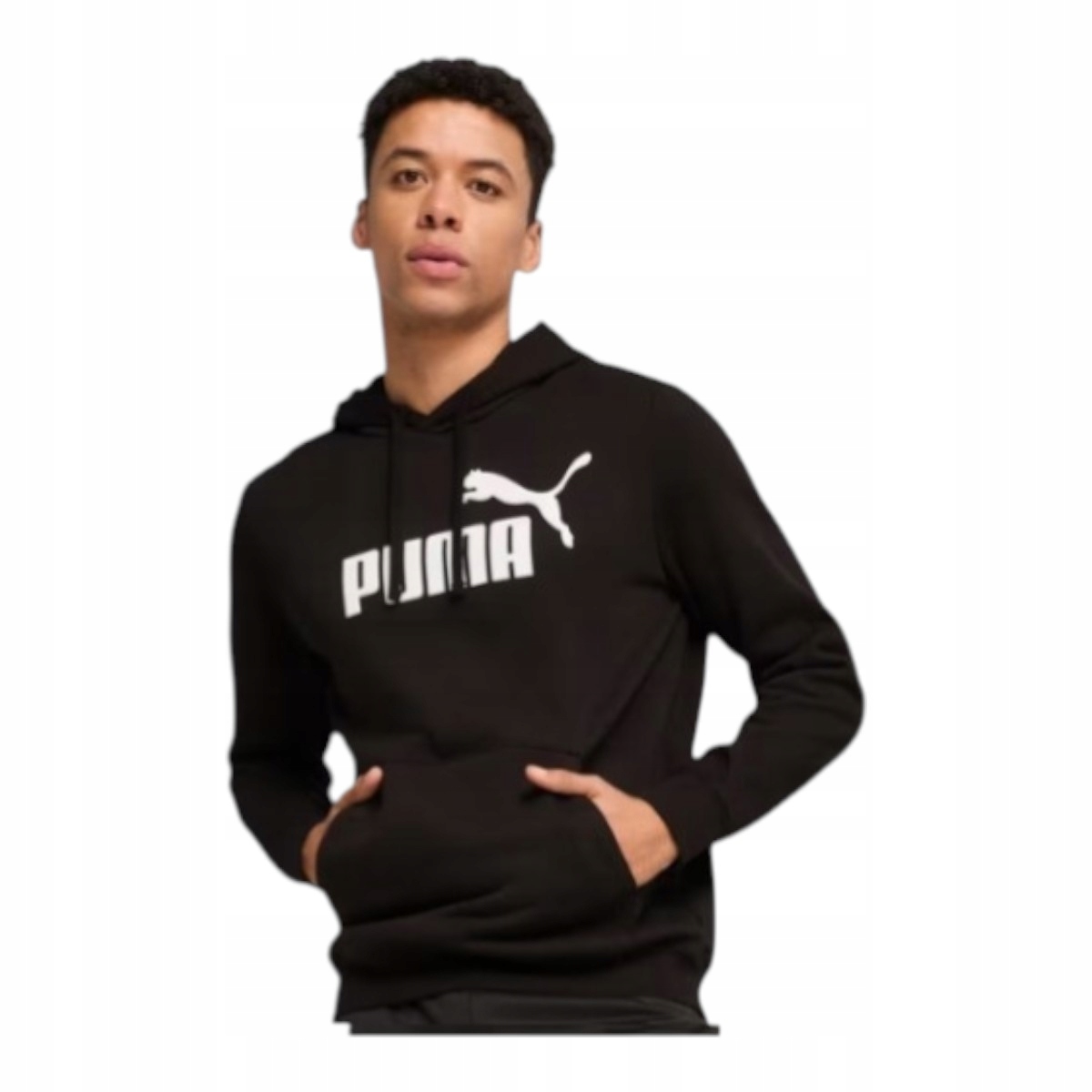 Puma Pánská Mikina S Kapucí Ess No. 1 Logo Hoodie Černá r.XXL