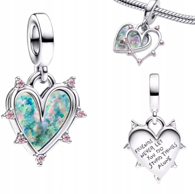 Charms stříbrný přívěsek Ag 925 srdce IM0570525CH