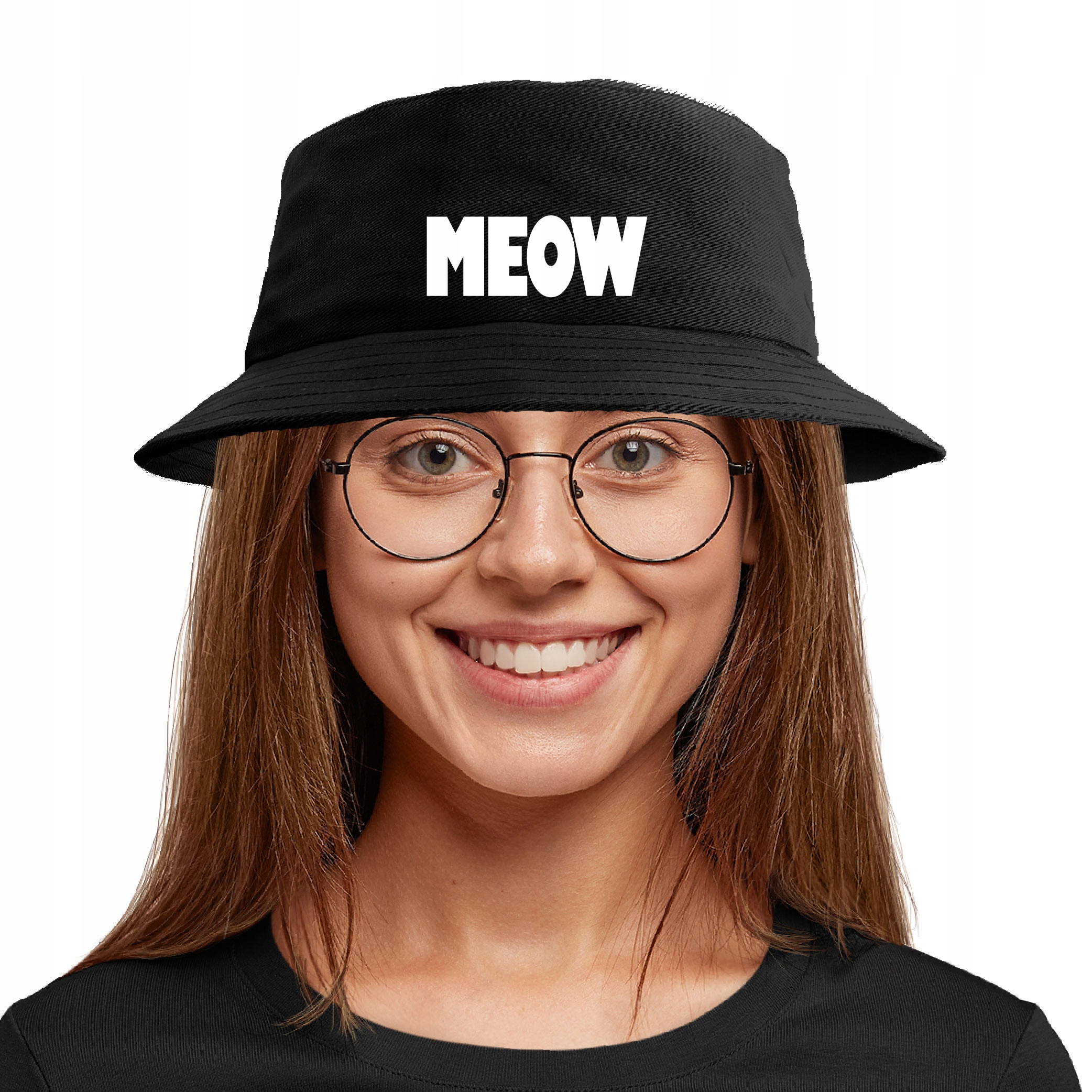 

Kapelusz Letni Bucket Hat Kot Meow Miałczenie Cat