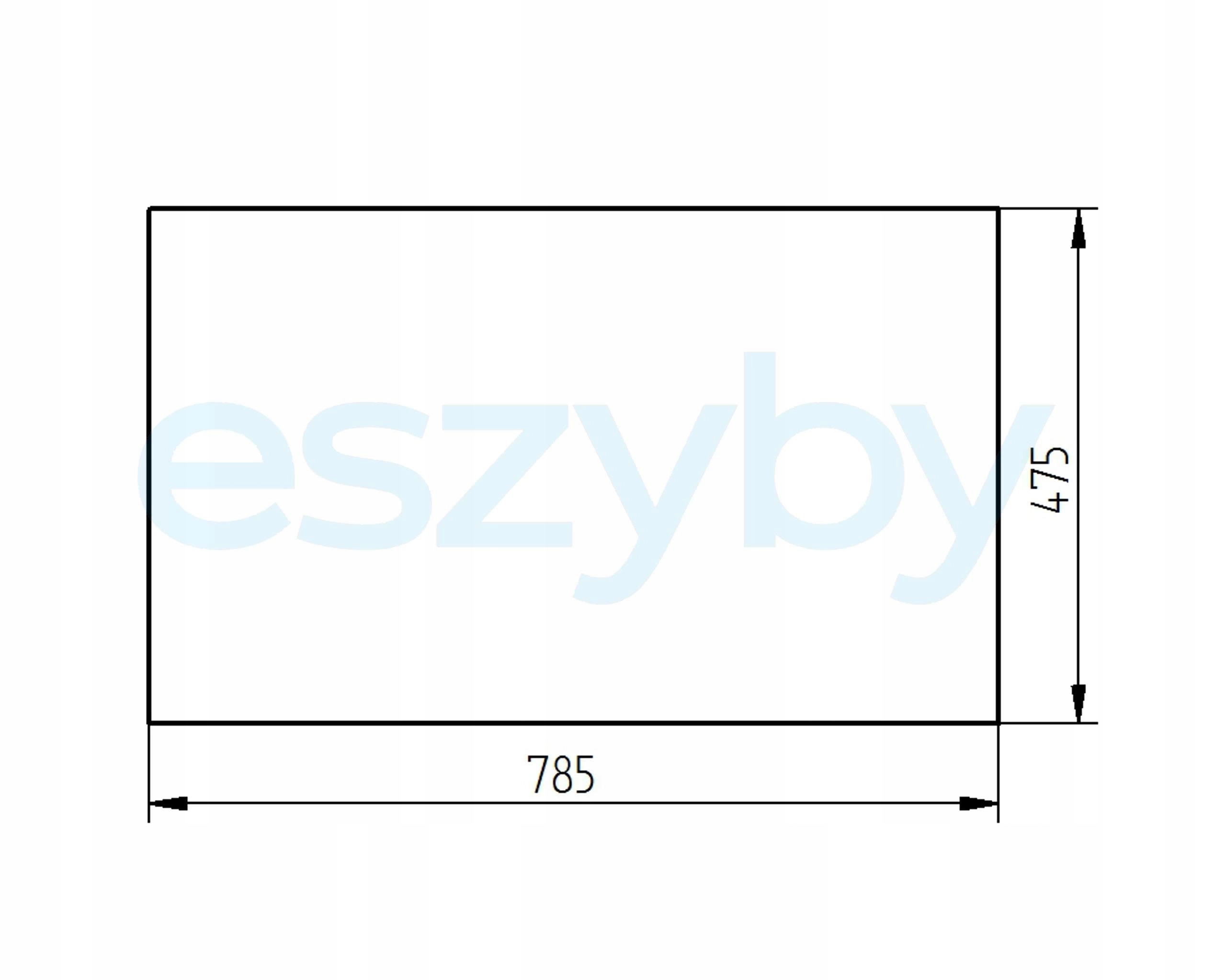 sklo minibagr Cat 3014C přední spodní 3701500