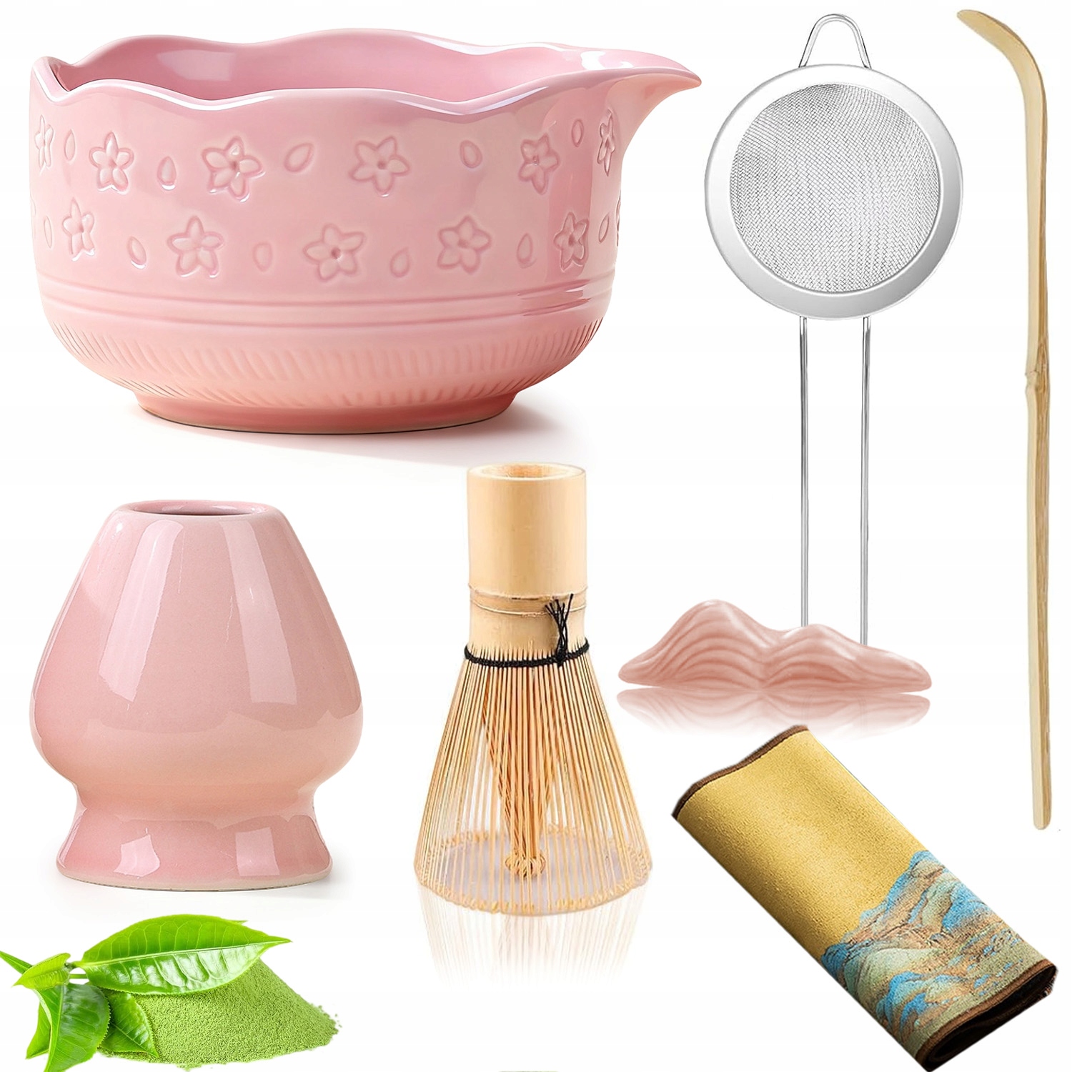 Levně Sada Na Čaj Matcha, Sada Metliček 7 Ks S Keramickou Miskou Na Čaj Matcha