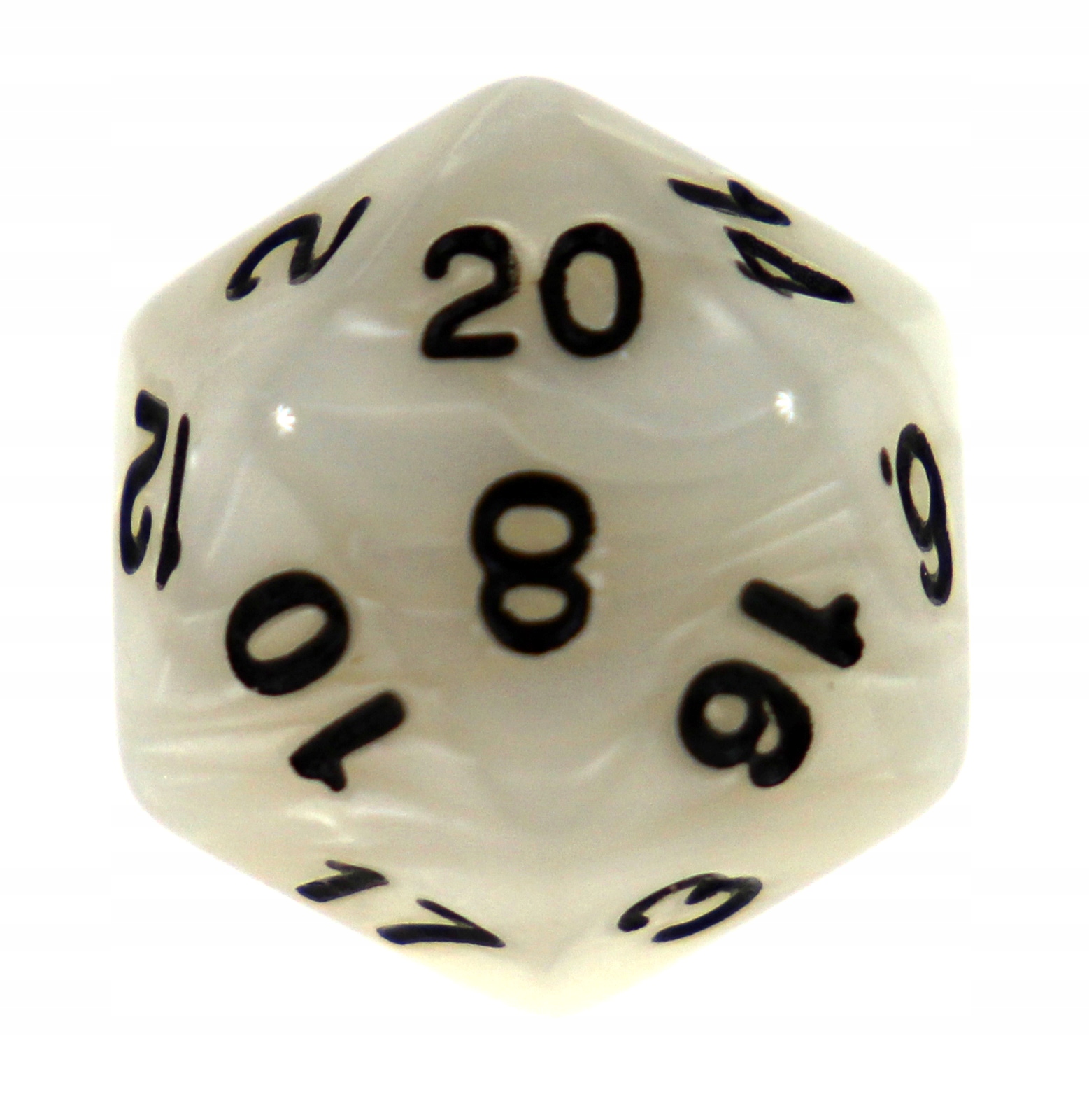 

Kostka K20 Biała Perła 20-ścienna kość rpg MtG