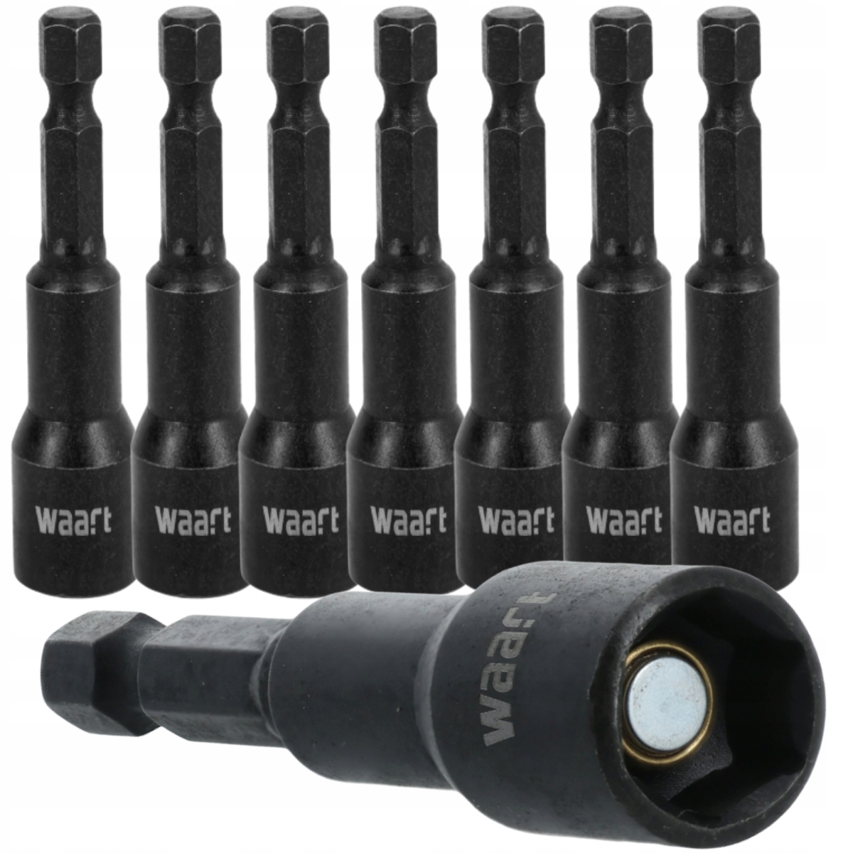 Zestaw nasadek 8 mm Farmer końcówka z magnesem Cr-V do wkrętarki 8mm x10szt