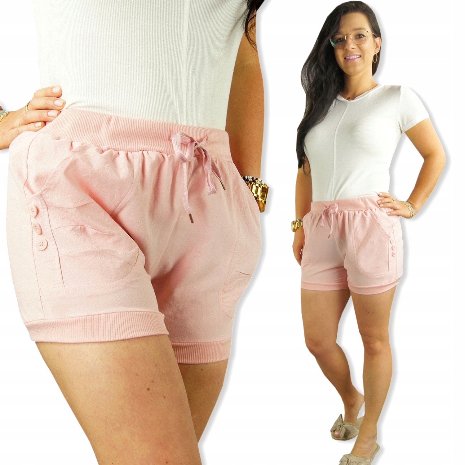 

Spodenki Krótkie szorty Bawełniane Kolor XL/2XL