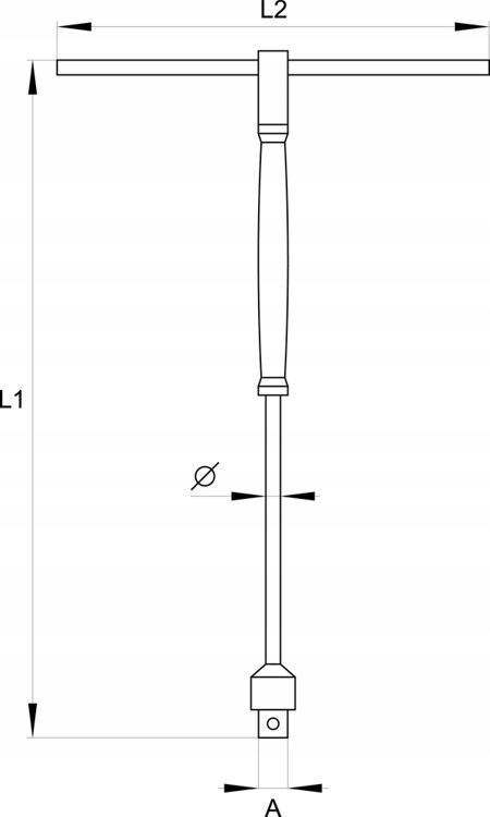 Adapter typu t z obrotową rączką 1/2 YT-1567 YATO Liczba elementów pojedyncze