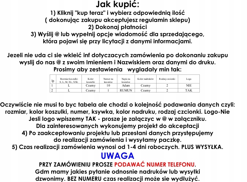 KOSZULKI PIŁKARSKIE Z NADRUKIEM LOGA 25 A-GOL Kolor dominujący czarny