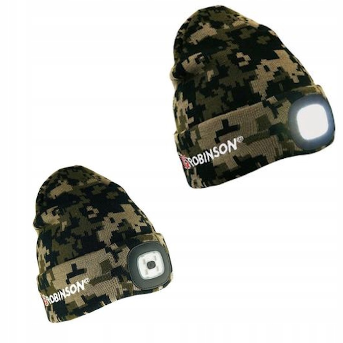 

Robinson Czapka zimowa wędkarska z latarką led Usb