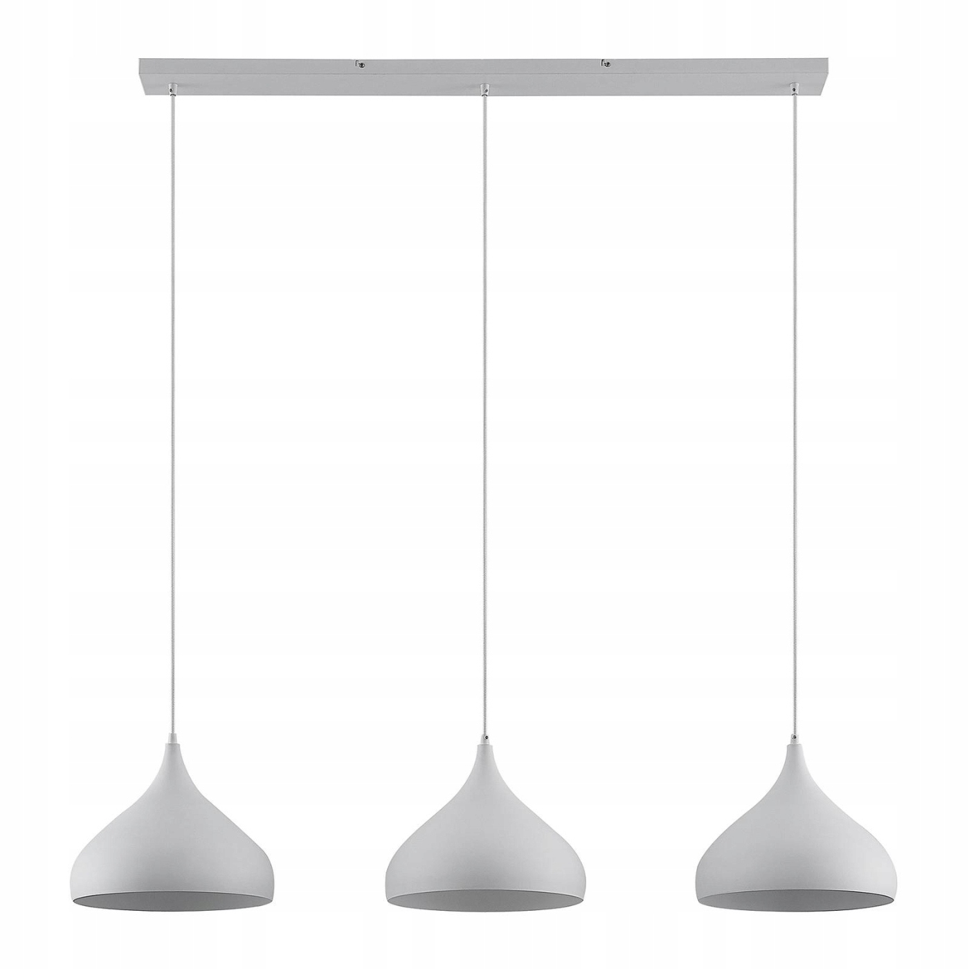 Lampa wisząca Lindby Elamira, biały, metal, 133 cm, 3-punktowa.