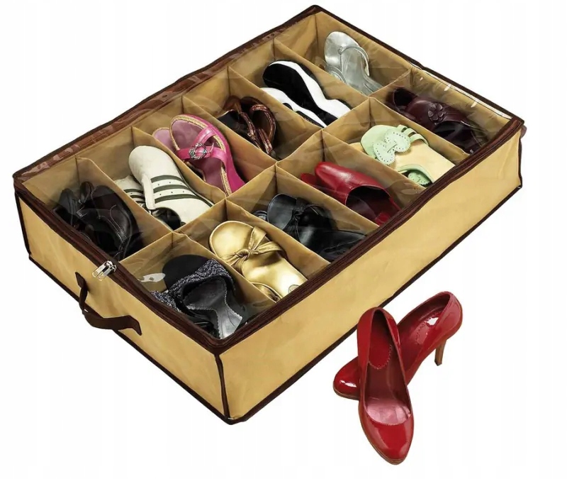 ORGANIZER POKROWIEC NA BUTY ZASUWANY NA 12 PAR