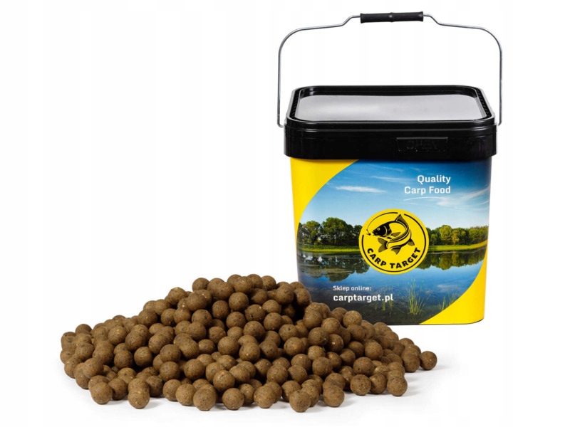 Kulki proteinowe Carp Target Ryba i Wątroba 20 mm (10 kg) Wiadro 17 l