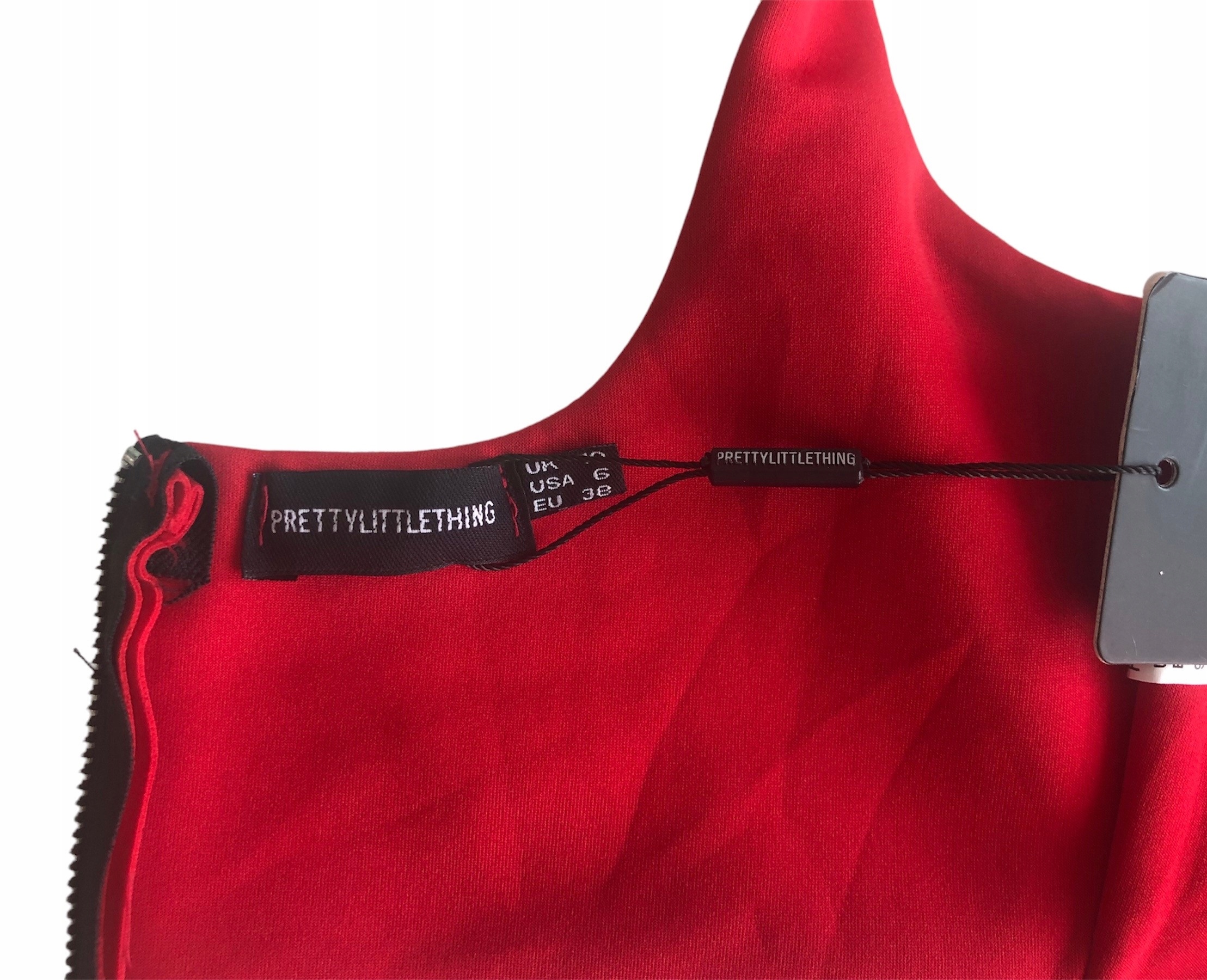 Outlet krótki top crop-top PRETTYLITTLETHING 38 Wzór dominujący bez wzoru