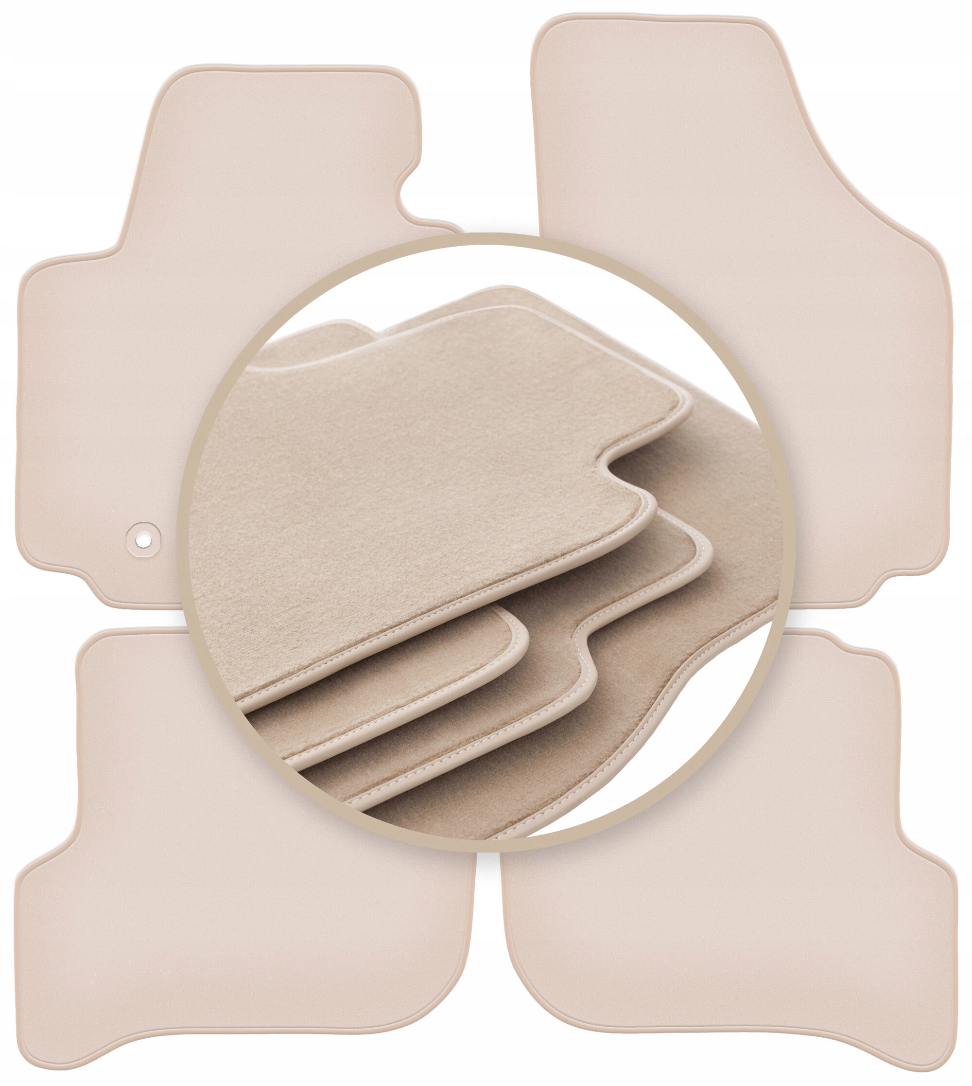 Velúrové koberčeky 10 mm Premium pre: Seat Altea XL minivan 2006-08.2008