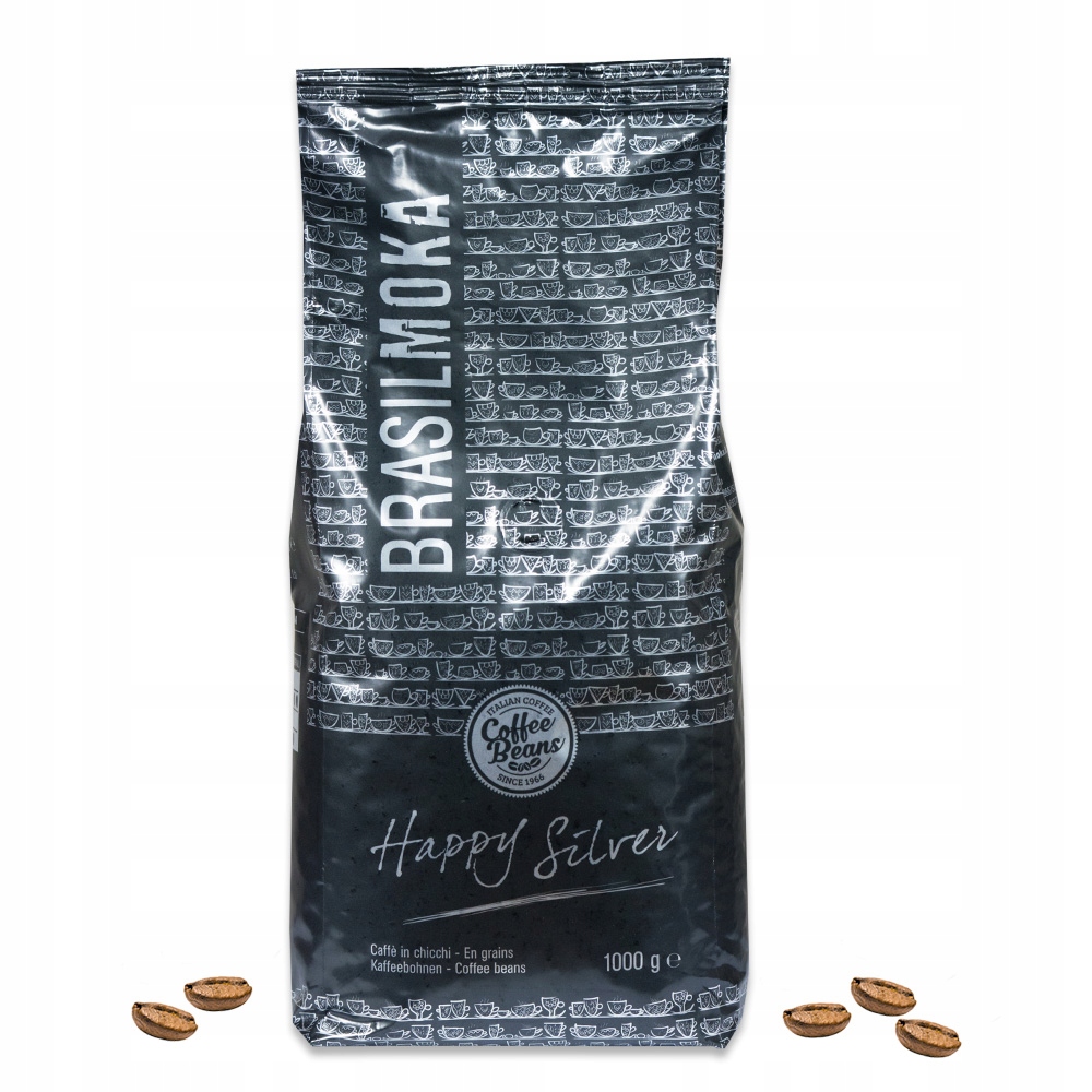 Włoska Kawa BRASILMOKA Happy Silver 1kg ziarno