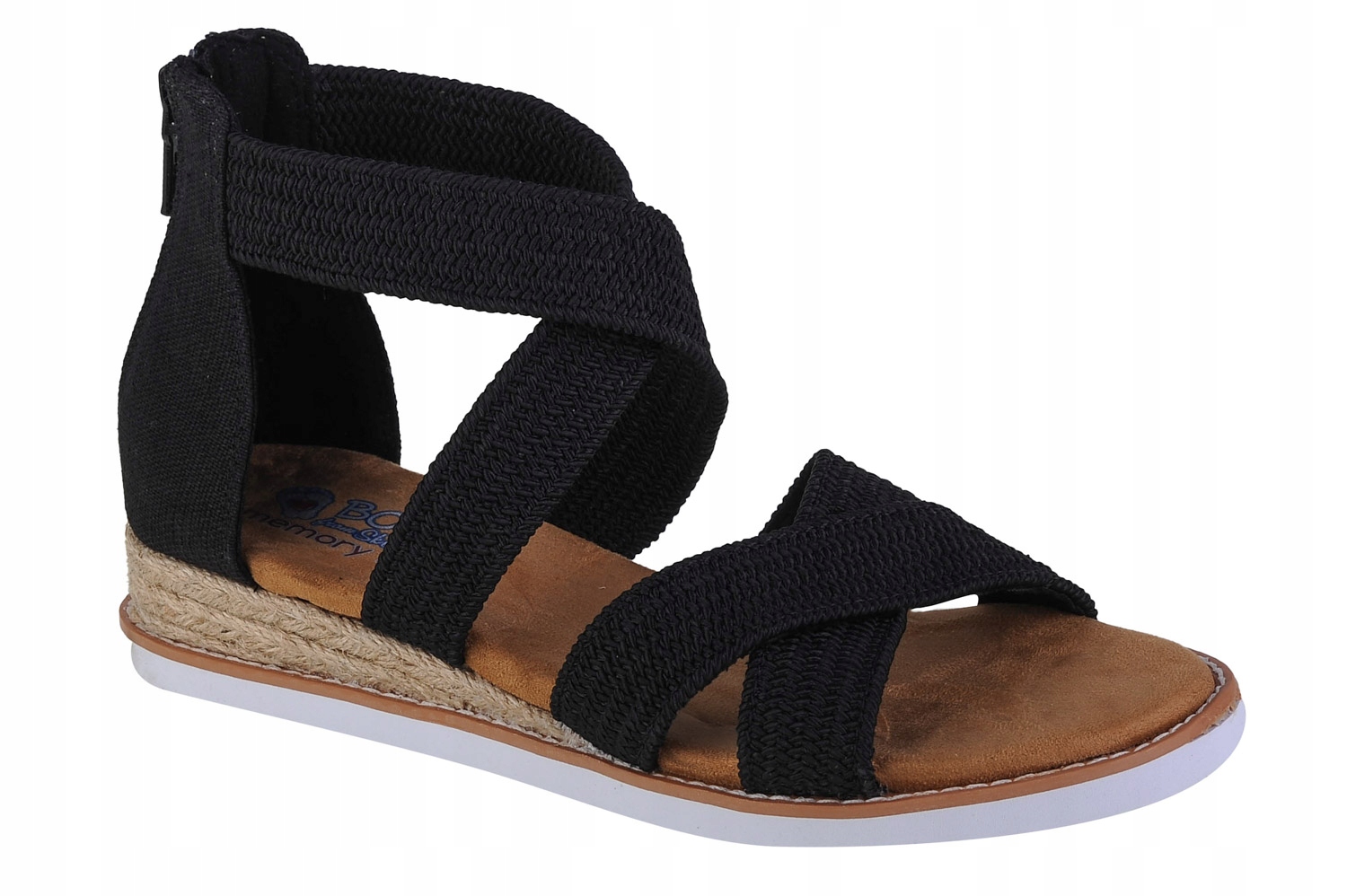 Skechers Desert Kiss Desert Nights [36] Dámské sandály z černé tkaniny
