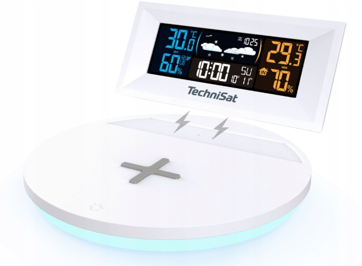 Meteorologická stanice TechniSat Imeteo Q1 nabíječka 10W alarm snooze LCD