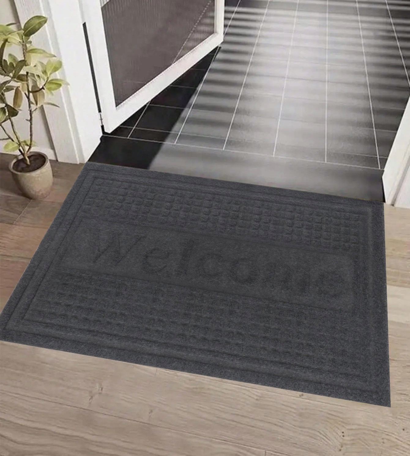 V4 WELCOME WYCIERACZKA WEJŚCIOWA POD DRZWI ZEWNĘTRZNA BUTÓW DYWANIK 57x37cm Kod producenta 231030707