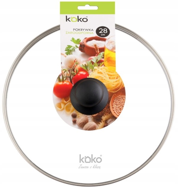 

Pokrywka Pokrywa Żaroodporna Szklana 28 CM Koko