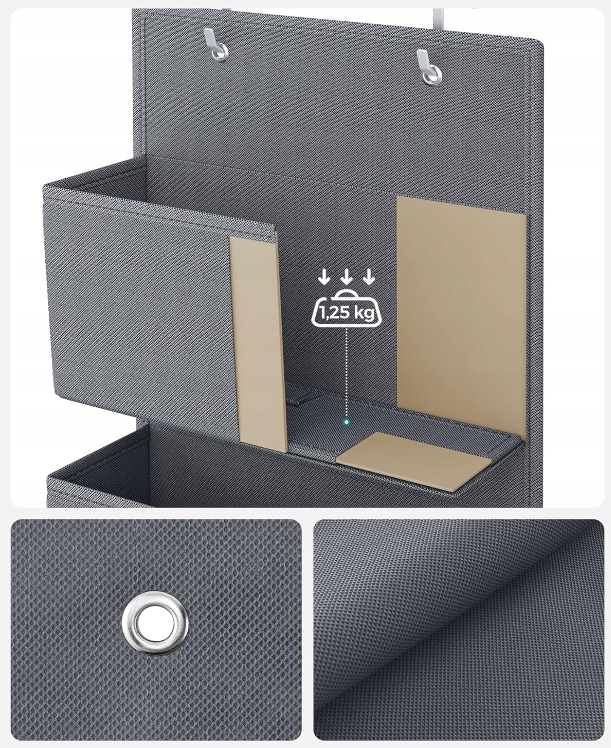 WISZĄCY ORGANIZER NA DRZWI 4 KIESZENIE DUŻO MIEJSCA Marka bez marki