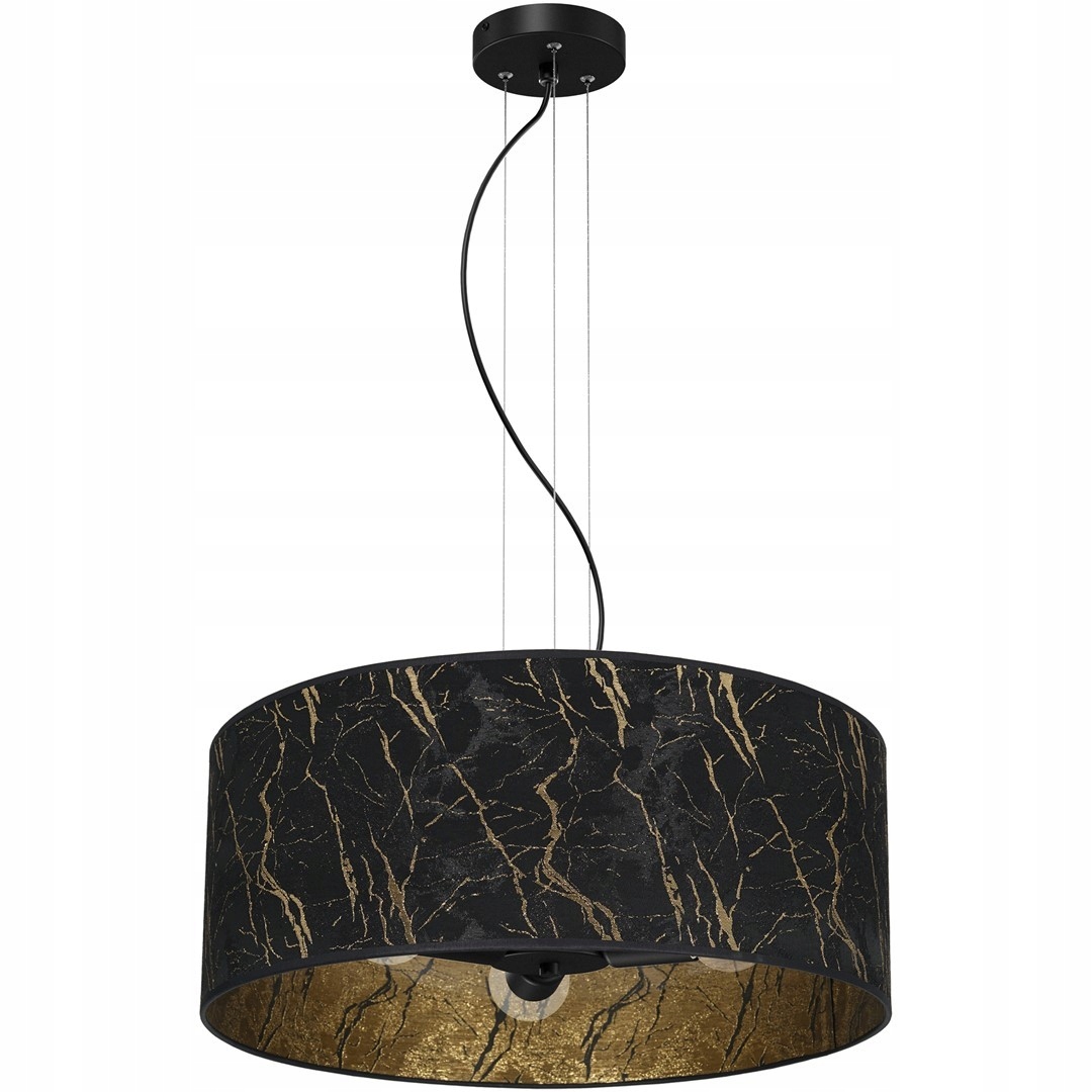 Závesná lampa čierno-zlatá 3xE27 Senso Eko-light