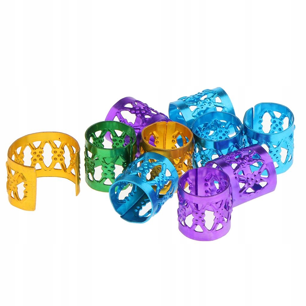 4x150x Hair Extensions Beads Dreadlocks Tube 4 Pcs Marka inna marka