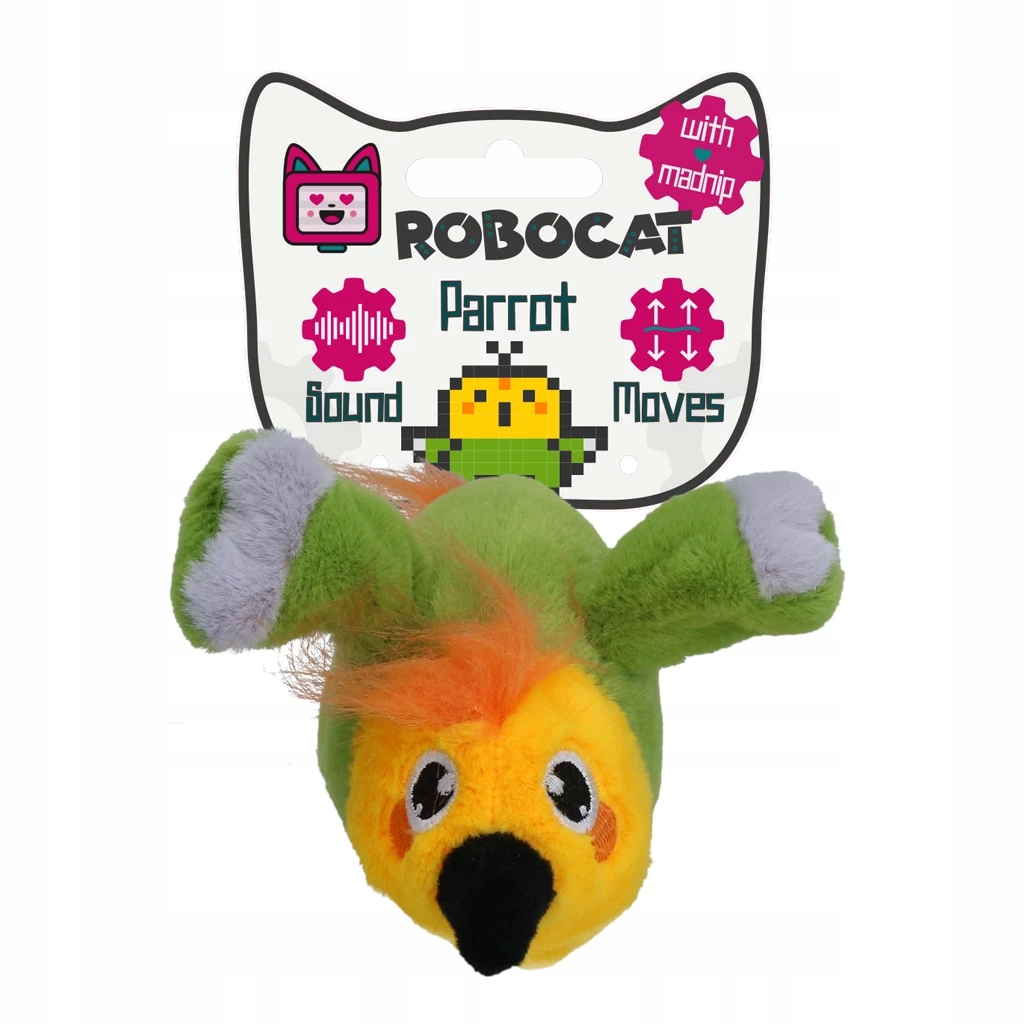 Interaktywne zwierzątko papuga Robocat na Usb – ruch, dźwięk i madnip