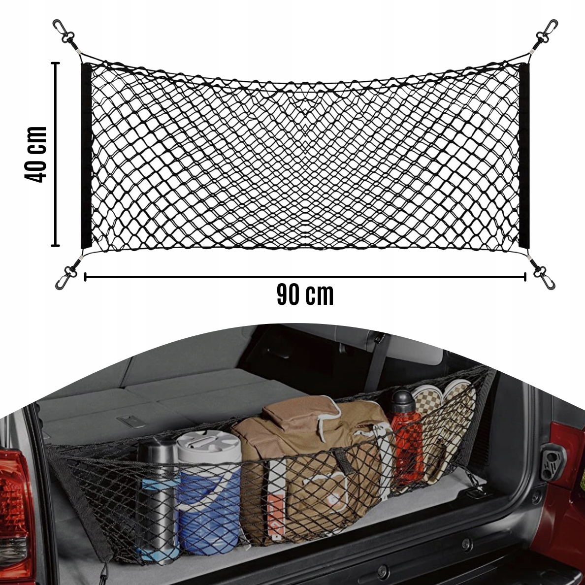 SIATKA DO BAGAŻNIKA SAMOCHODOWEGO AUTA NA ZAKUPY 6 AUTOSIATKA ORGANIZER Producent Satis