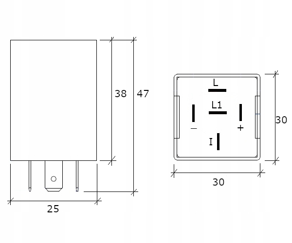 PRZERYWACZ KIERUNKOWSKAZÓW LED 12V 5 PIN Producent części Inny
