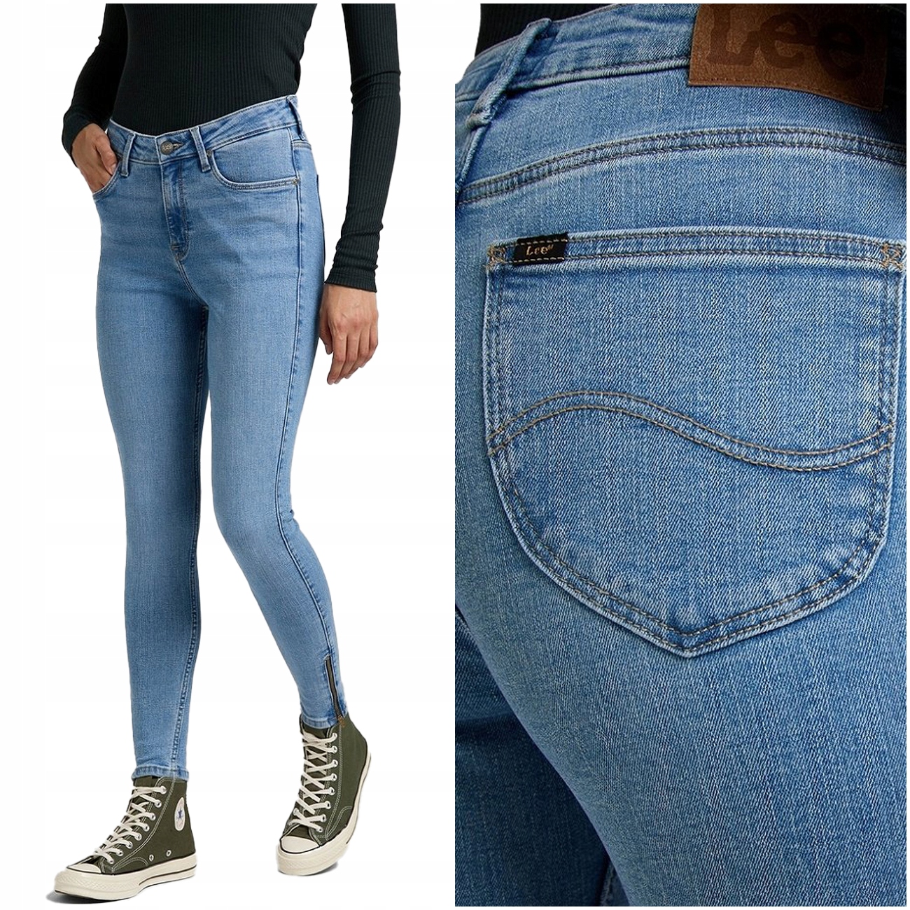 

Lee Scarlett High Damskie Spodnie Jeansowe W28 L31