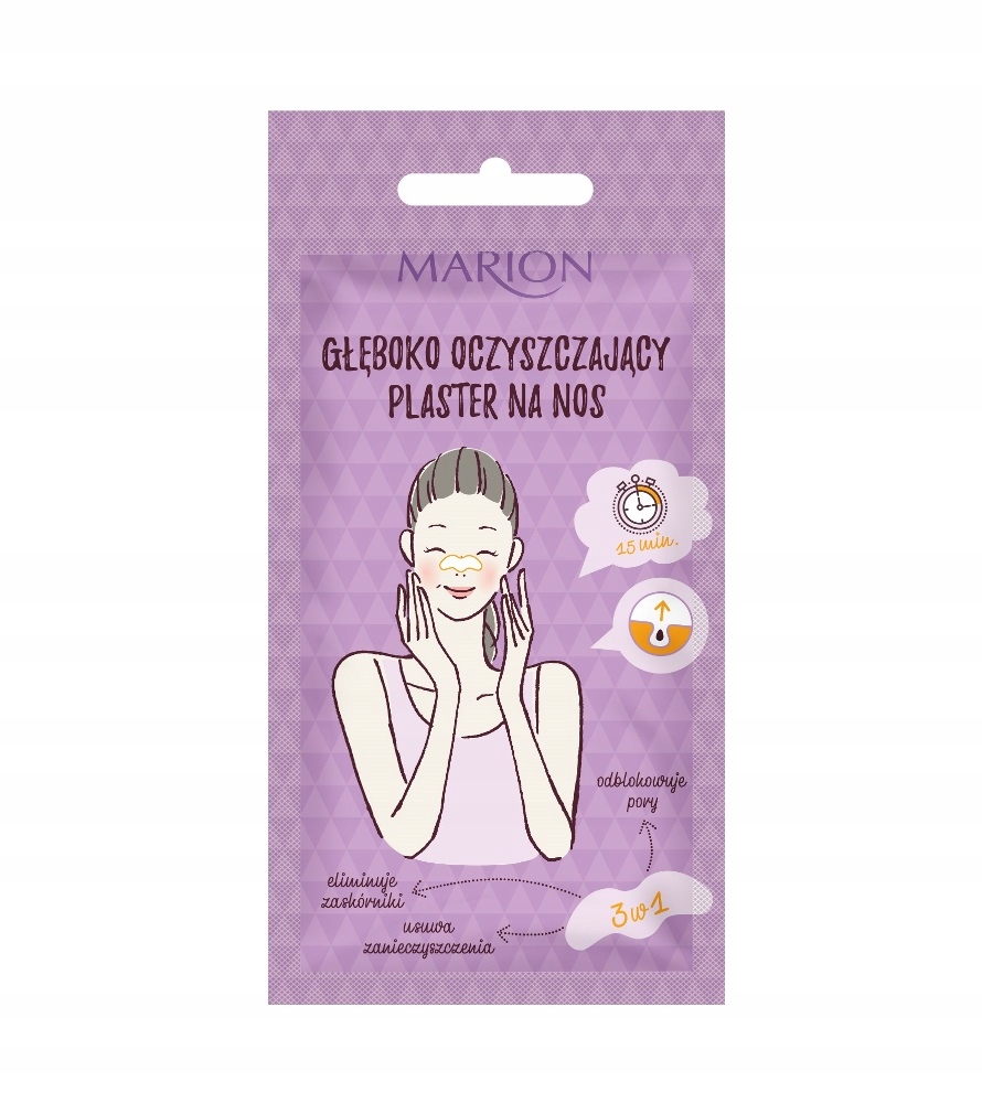 

Marion Detox plaster na nos z aktywnym węglem