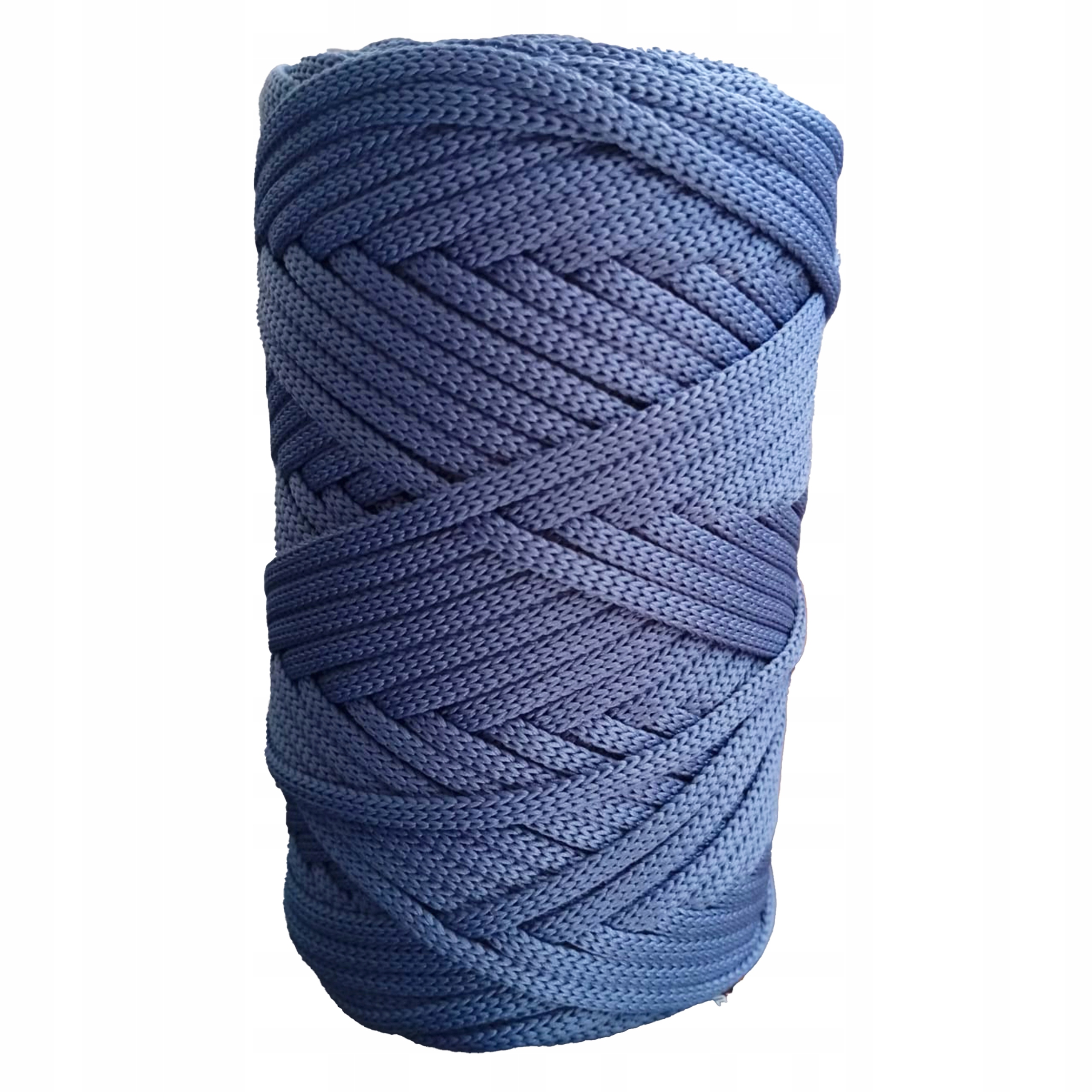 Polyesterová plochá šňůra 3 mm 200 m na makramé džínová na kabelku Diy