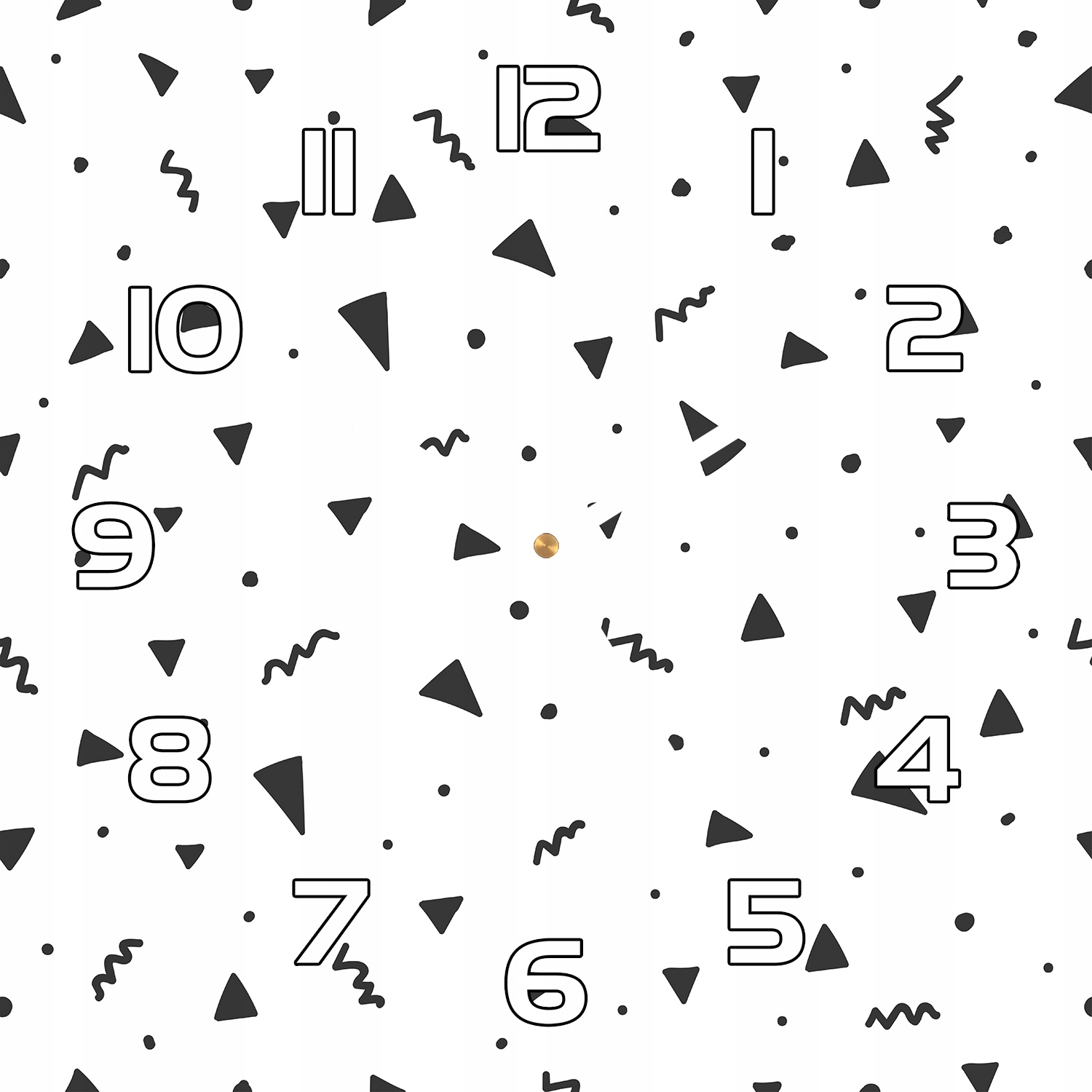 

Ścienny zegar szklany Geometryczne kształty 30x30