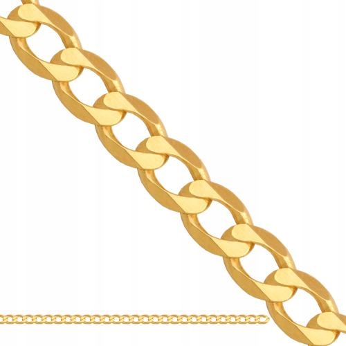 Zlatý řetízek 585, pancířová vazba 1,70 mm, 1,60 g, 45 cm, elegantní, lesklý
