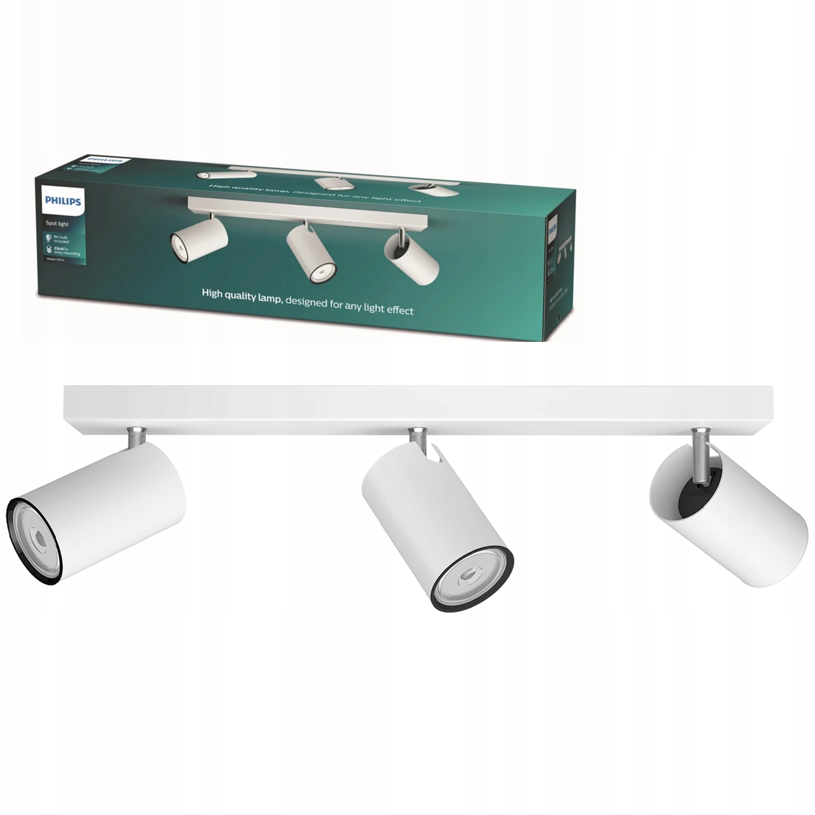 Stropní Svítidlo na omítku Led Halogenové svítidlo Spot 3x GU10 Kosipo Philips