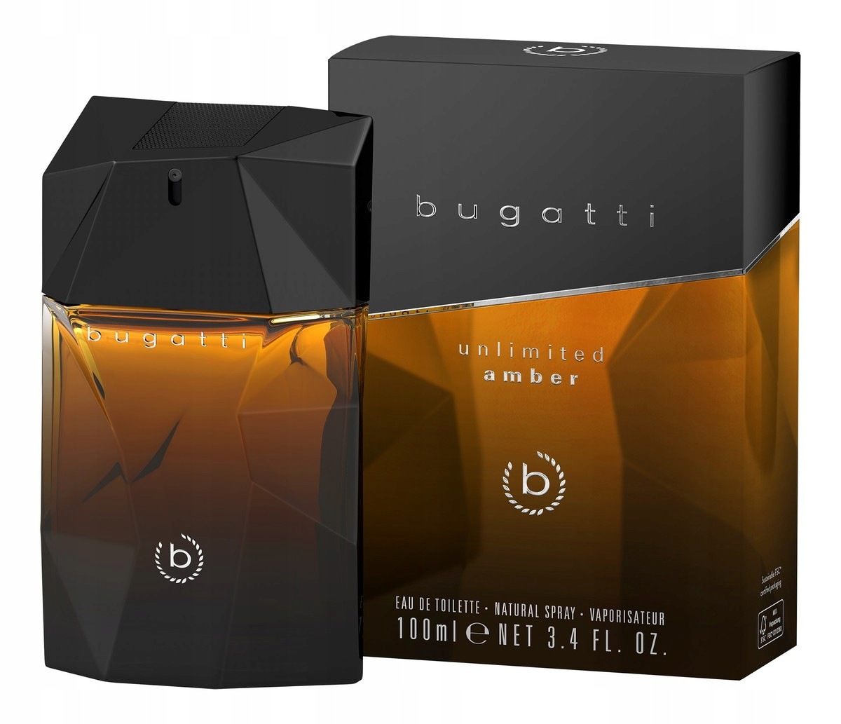 Bugatti Unlimited Amber Toaletní voda pro muže 100 ml