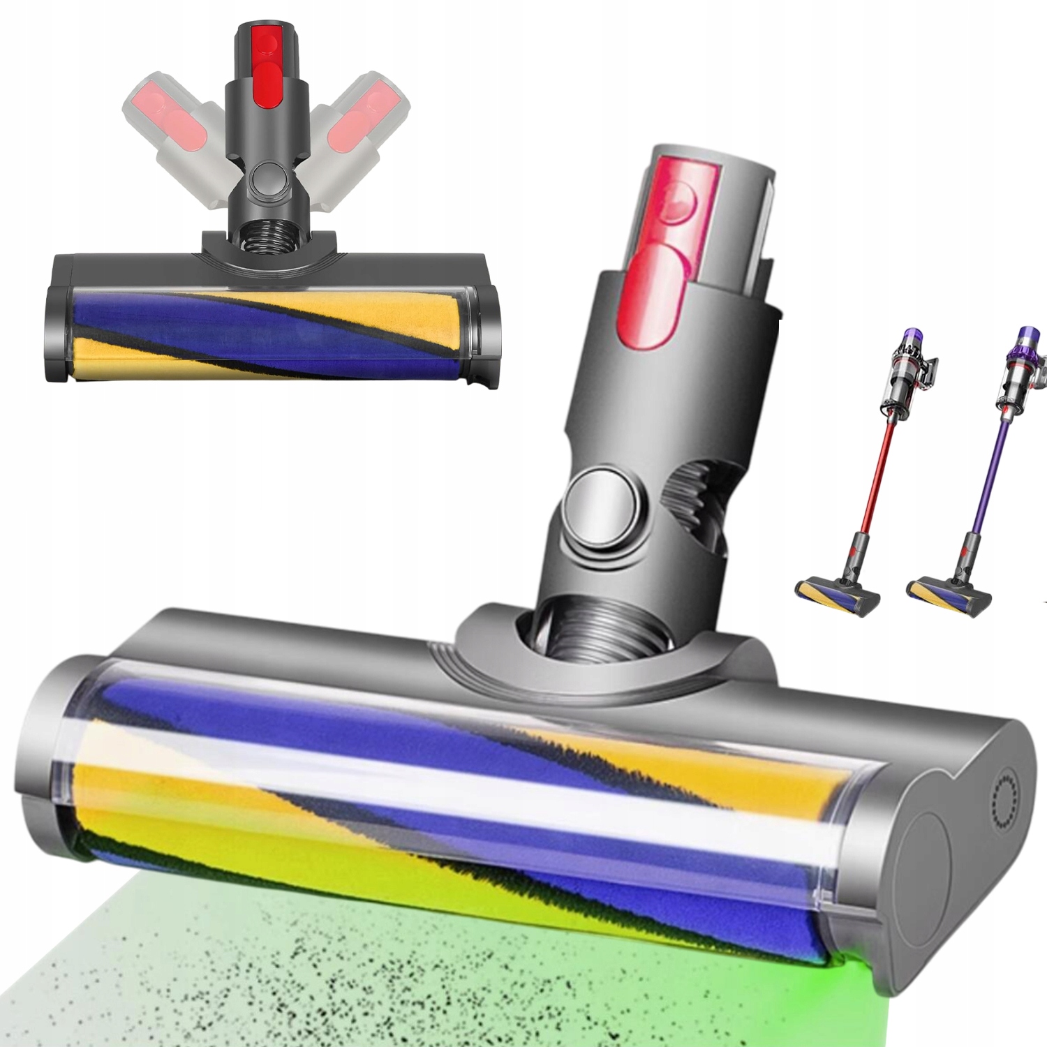 Měkký Elektrický Podlahový Kartáč S Led Osvětlením Pro V7, V8, V10